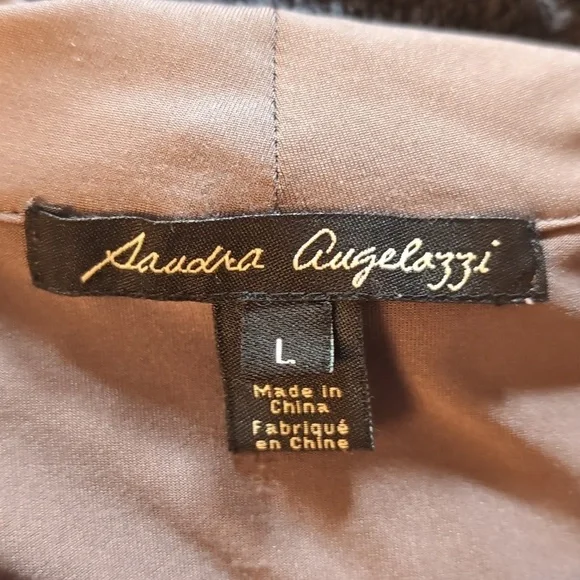 Sandra Angelozzi| Grey Cowl Neck Long Sleeve Stretch Blouse - Picture 12 of 14